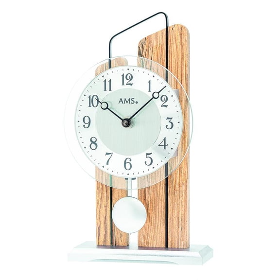 Mantel-clock with quartz movement from AMS