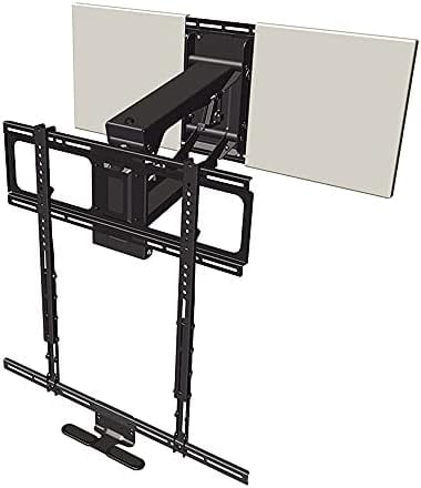 Heavy-Duty Black Steel Full-Motion TV Wall Mount for 45"-90" Screens