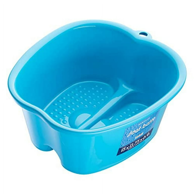 Mantello Foot Bath Extra Large Foot Soaking Tub Pedicure Bowl Foot Soak Tub Blue