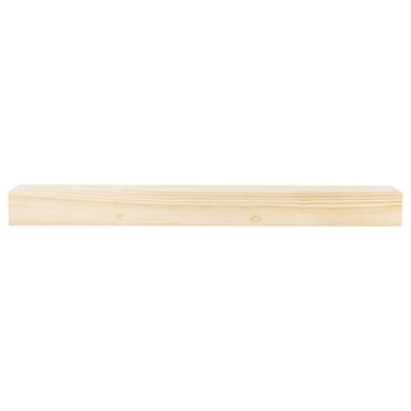 Mantels Direct Austin 60" Floating Wood Fireplaces Mantel Shelf - Unfinished