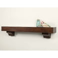thumbnail image 1 of Mantels Direct Breckenridge 48" Rustic Distressed Wood Fireplace Mantel Shelf - Cherry, 1 of 9