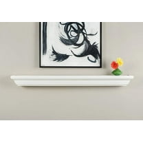 Mantels Direct Colton 60" Floating Wood Fireplace Mantel Shelf - White Paint