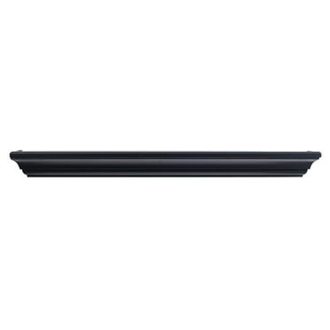 Mantels Direct Colton 72" Floating Wood Fireplace Mantel Shelf - Black