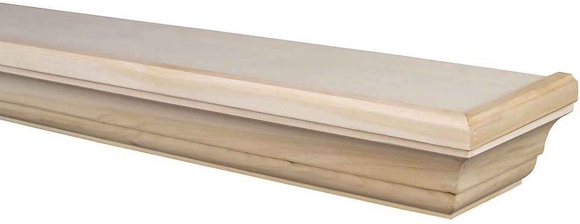 Mantels Direct Colton 72" Floating Wood Fireplace Mantel Shelf