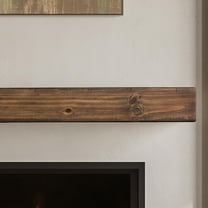 Mantels Direct Dakota 48" Pine Wood Fireplace Mantel Shelf - Mocha