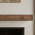 thumbnail image 1 of Mantels Direct Dakota 60 Inch Pine Wood Fireplace Mantel Shelf - Mocha, 1 of 6