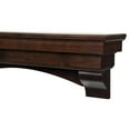 thumbnail image 1 of Mantels Direct Salem 48 Inch Wood Mantel Shelf With Arched Corbels - Cinnamon, 1 of 6