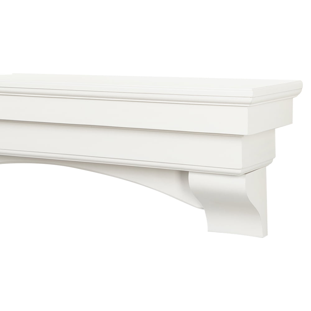 Mantels Direct Salem 48 Inch Wood Mantel Shelf With Arched Corbels ...