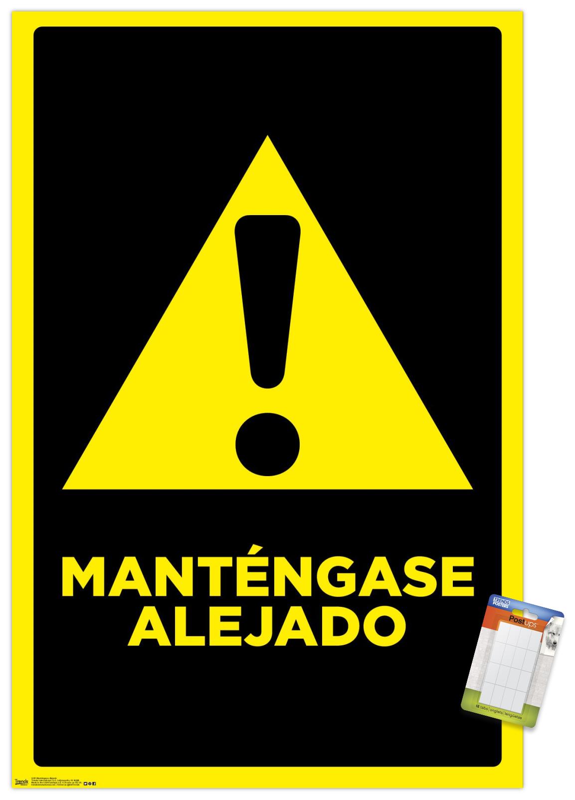 Mantengase Alejado (Keep Out) Wall Poster, 22.375" x 34"