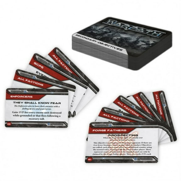 Mantic Entertainment Warpath - Objective Card Deck New