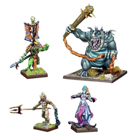 Mantic MGCKWR211 Kings of War 4th Edition Trident Realm Hero Pack Miniatures