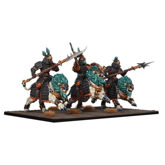 Mantic MGCKWX303 Kings of War 4th Edition Xirkaali Lion Snarl Cavalry Regiment Miniatures