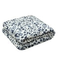 thumbnail image 1 of Mantolok Velvet Throw 50 x 60 inches, Kiara Navy, 1 of 2