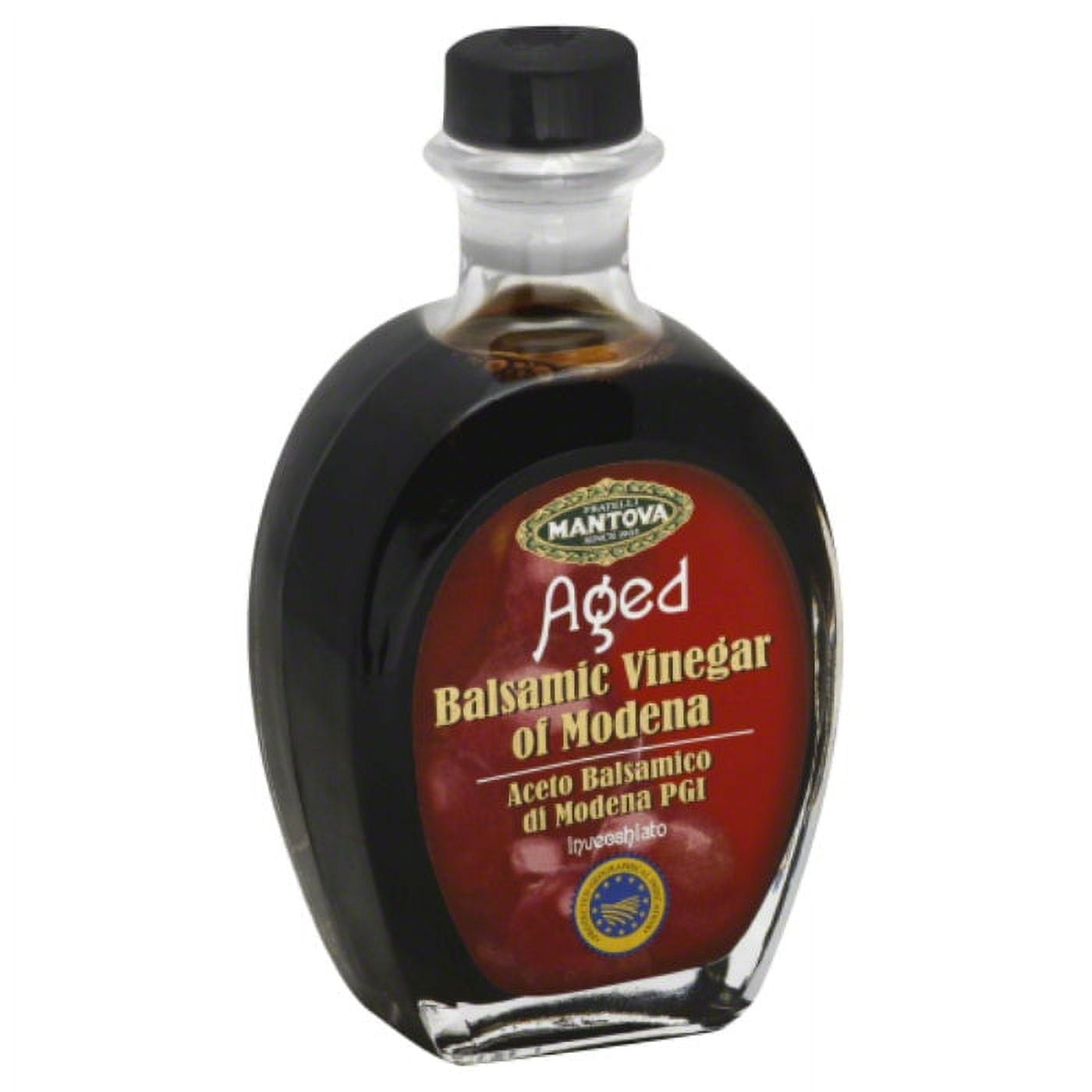 Mantova Aged Balsamic Vinegar for Salads & Marinades, Rich Flavor - 8.5 fl oz (Pack of 6)