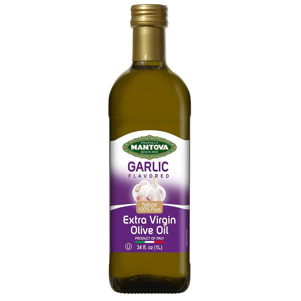 Mantova Garlic Extra Virgin BDF32 Olive Oil (EVOO), Flavorful Topping ...