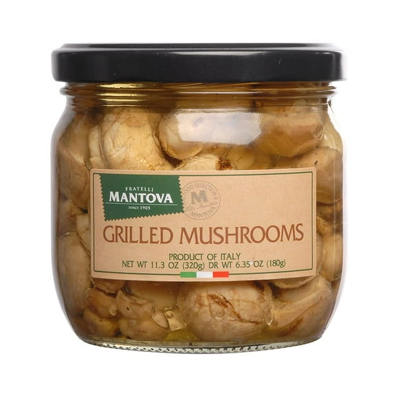 Mantova - Appetizers Mushroom Grilled - 11.3 OZ, Case of 6