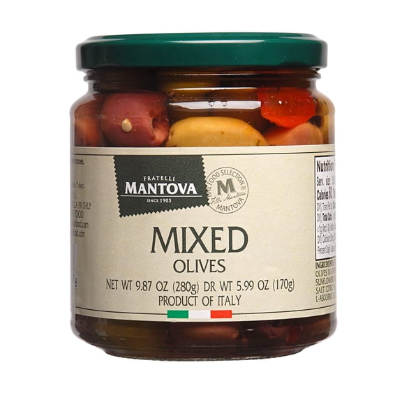 Mantova - Olives Mixed - 9.87 OZ, Case of 6