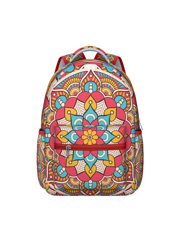 Mantra Bohemian Casual Backpack - Fashionable & Lightweight School Backpack for Teens & Adults, Durable Laptop Bag, Great Gift for Back to School