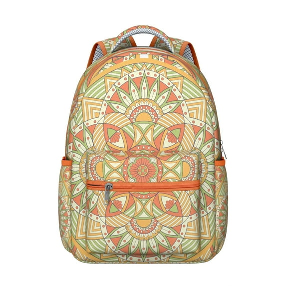 Mantra Bohemian Secure Backpack - Anti-Theft & Roomy Bookbag for School & Travel, Waterproof Backpack, Great Gift for Students