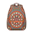 thumbnail image 1 of Mantra Boho Design Backpack&nbsp;- Trendy & Functional Bookbag for Daily Use, Water-Resistant Backpack with Hidden Pocket, Perfect Gift for College, 1 of 6
