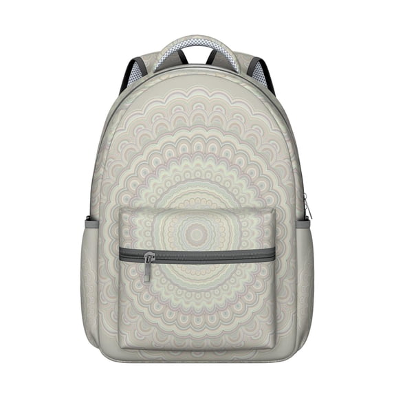 Mantra Geometric Backpack - Trendy Waterproof Bag for Work & Gym, Reflective Stripes for Safety, Fashionable Gift for Active Lifestyles