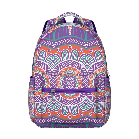 Mantra Leather Trim Backpack - Premium Look Bookbag for Professionals, Business Casual Style, Sophisticated Gift for Coworkers
