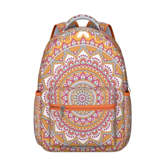 Mantra Terrazzo Backpack - Trendy Stone Print School Bag for Aesthetic Lovers, Marble-Inspired, Chic Gift for Design Students