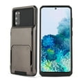 thumbnail image 1 of Mantto 5 Card Slots Holder Case For Samsung Galaxy S20 Ultra, Wallet Back Hidden Rugged Dual Layer PC & TPU 2 in 1 Protection Hybrid Tough Back Armor Phone Skin For Samsung Galaxy S20 Ultra, Gray, 1 of 1