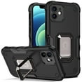 thumbnail image 1 of Mantto for Apple iPhone 12 Cover with Ring Kickstand, Impact-Resistant, Shockproof, Protective Bumper Magnetic with Car Mount Durable Hybrid Rugged Phone Case For iPhone 12, Black, 1 of 8