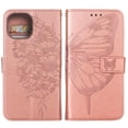 thumbnail image 1 of Mantto Case for Apple iPhone 14,Shockproof Embossed Butterfly & Flower Pattern  PU Leather Wallet Case Magnetic Closure Flip Stand ID Credit Card Holder Protective Cover with Wrist Strap,Rosegold, 1 of 9