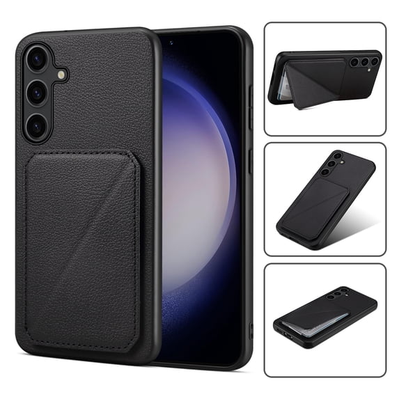 Mantto Case Compatible with Samsung A14 5G, Hidden Wallet Credit Card Holder Slot Cover Design Back Pocket Classic Slim Premium Leather Hybrid Protective Bumper for Samsung Galaxy A14 5G, Black