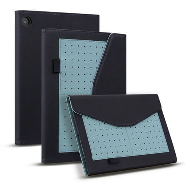 Mantto Case Fits Amazon Fire HD 8 2018/2017/2016,Pocket Folio PU Leather Stand Slim Leather case with Kickstand Card Slots Holder Auto Wake Sleep Cover, Black