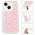 thumbnail image 1 of Mantto Case For iPhone 14 Plus Phone Case,Luxury Leopard Pattern Design Cases Soft Silicone Slim TPU Shockproof Protective Bumper Cover for Women Men For iPhone 14 Plus, Pink, 1 of 8