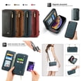thumbnail image 1 of Mantto Case For iPhone X, Shockproof Shoulder Strap Wallet Case Zipper Card Slot Protector Cover 5.8 Inch,Blue, 1 of 7