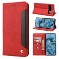 thumbnail image 1 of Mantto Case for Google Pixel 9 / 9 Pro, Vintage PU Leather Wallet Case RFID Blocking Card Slots Flip Kickstand Magnetic Closure Shockproof Folio Book Case Cover for Google Pixel 9 / 9 Pro,Red, 1 of 9