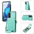 thumbnail image 1 of Mantto Case for Samsung A51 4G, Card Holder Crossbody Neck Strap Lanyard Handbag with Mirror Back for Women PU Leather Flip Case with Credit Card Slot Kickstand for Samsung Galaxy A51 4G, Green, 1 of 13