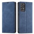 thumbnail image 1 of Mantto Case for Samsung Galaxy A32 5G, Premium Leather RFID Blocking Credit Card Slots Wallet Retro Folio Case Magnetic Clasp Flip Kickstand Shockproof Full Protection Phone Cover, Blue, 1 of 8