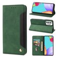 thumbnail image 1 of Mantto Case for Samsung Galaxy A52 5G, Vintage PU Leather Wallet Case RFID Blocking Card Slots Flip Kickstand Magnetic Closure Shockproof Folio Book Case Cover for Samsung Galaxy A52 5G,Green, 1 of 11