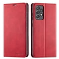 thumbnail image 1 of Mantto Case for Samsung Galaxy A53 5G, Premium Leather RFID Blocking Credit Card Slots Wallet Retro Folio Case Magnetic Clasp Flip Kickstand Shockproof Full Protection Phone Cover, Red, 1 of 8