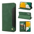 thumbnail image 1 of Mantto Case for Samsung Galaxy A54 5G, Vintage PU Leather Wallet Case RFID Blocking Card Slots Flip Kickstand Magnetic Closure Shockproof Folio Book Case Cover for Samsung Galaxy A54 5G,Green, 1 of 11