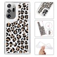 thumbnail image 1 of Mantto Case For Samsung Galaxy Note 20 Ultra Phone Case,Luxury Leopard Pattern Design Cases Soft Silicone Slim TPU Shockproof Protective Bumper Cover for Women Men, Black+Pink, 1 of 8