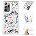 thumbnail image 1 of Mantto Case For Samsung Galaxy Note 20 Ultra Phone Case,Luxury Leopard Pattern Design Cases Soft Silicone Slim TPU Shockproof Protective Bumper Cover for Women Men, Music, 1 of 8