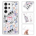 thumbnail image 1 of Mantto Case For Samsung Galaxy S21 Ultra Phone Case,Luxury Leopard Pattern Design Cases Soft Silicone Slim TPU Shockproof Protective Bumper Cover for Women Men, Music, 1 of 8