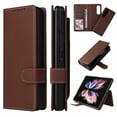 thumbnail image 1 of Mantto Case For Samsung Galaxy Z Fold 5 5G, Detachable 2 in 1 Wallet Card Slot with Magnetic Closure Kickstand Folio Premium PU Leather With Pen Holder Cover For Samsung Galaxy Z Fold 5 5G, Brown, 1 of 11
