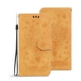 thumbnail image 1 of Mantto Case for Samsung Galaxy A03 Core,Butterfly Rose Embossed Leather Magnetic Folio Card Slots Flip Stand Shockproof Protective Cover,Yellow, 1 of 8