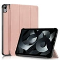 thumbnail image 1 of Mantto Case for iPad 10th Generation 2022 - Multi Viewing Angle Stand + Trifold Stand Hard Back Shell Smart Case Cover, with Sleep/ Wake for Newest iPad 10.9 Inch 2022 Tablet, Rosegold, 1 of 8