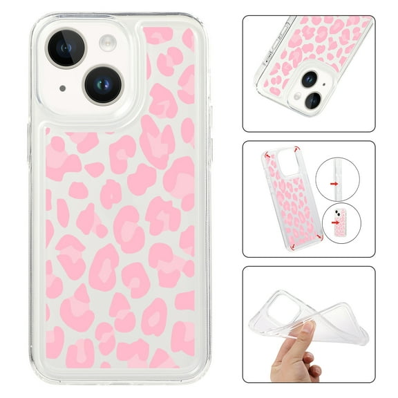 Mantto Case For iPhone 11 Phone Case,Luxury Leopard Pattern Design Cases Soft Silicone Slim TPU Shockproof Protective Bumper Cover for Women Men For iPhone 11, Pink