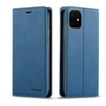 thumbnail image 1 of Mantto Case for iPhone 11, Premium Leather RFID Blocking Credit Card Slots Wallet Retro Folio Case Magnetic Clasp Flip Kickstand Shockproof Full Protection Phone Cover, Blue, 1 of 8