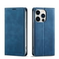 thumbnail image 1 of Mantto Case for iPhone 11 Pro, Premium Leather RFID Blocking Credit Card Slots Wallet Retro Folio Case Magnetic Clasp Flip Kickstand Shockproof Full Protection Phone Cover, Blue, 1 of 8