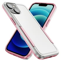 Mantto Case For iPhone 13 Mini, Hybrid Premium PC Protection Drop-Tested Anti-Scratch Tough Rugged Heavy Duty Dual Layer Military Grade Shockproof Back Case For iPhone 13 Mini,
White